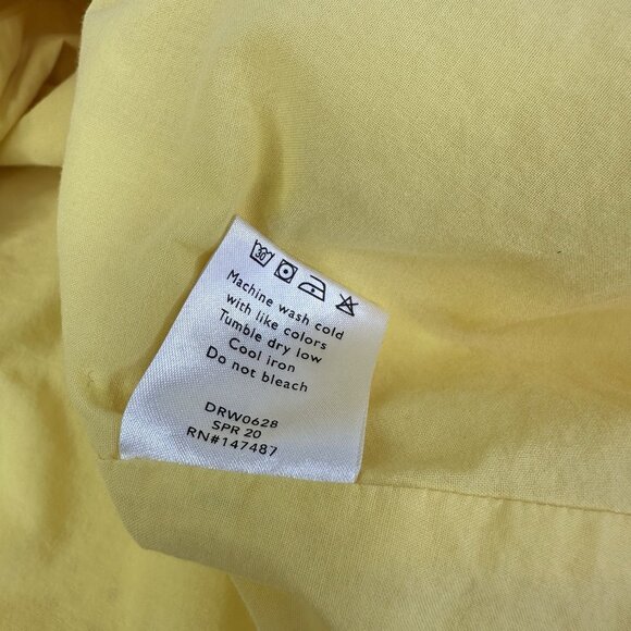 Draper James‎ Women's Yellow Eyelet Flutter Sleeve Wrap Luxury Dress 8/C36 - Picture 8 of 16